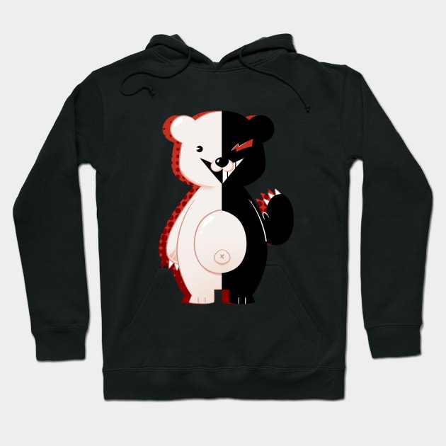 Monokuma. Hoodie by scribblekisses